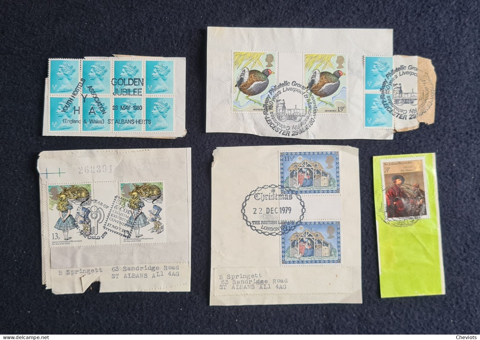 UK Slogans On Stamps Still On Paper - Sonstige & Ohne Zuordnung