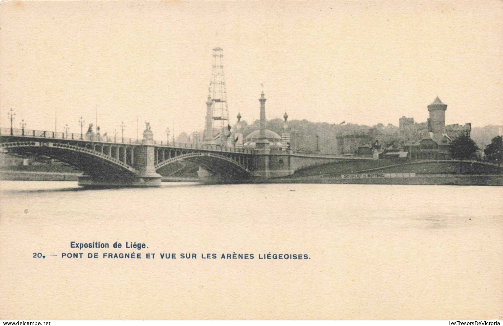 BELGIQUE - Exposition De Liège - Pont De Fragnée Et Vue Sur Les Arènes Liégeoises -  Carte Postale Ancienne - Lüttich