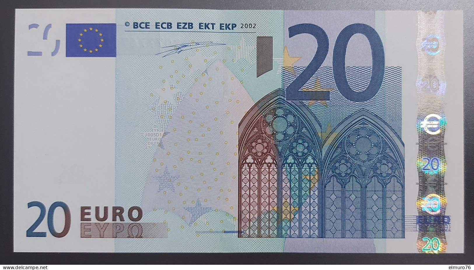 20 EURO J005 Italy Serie S Duisenberg Perfect UNC - 20 Euro