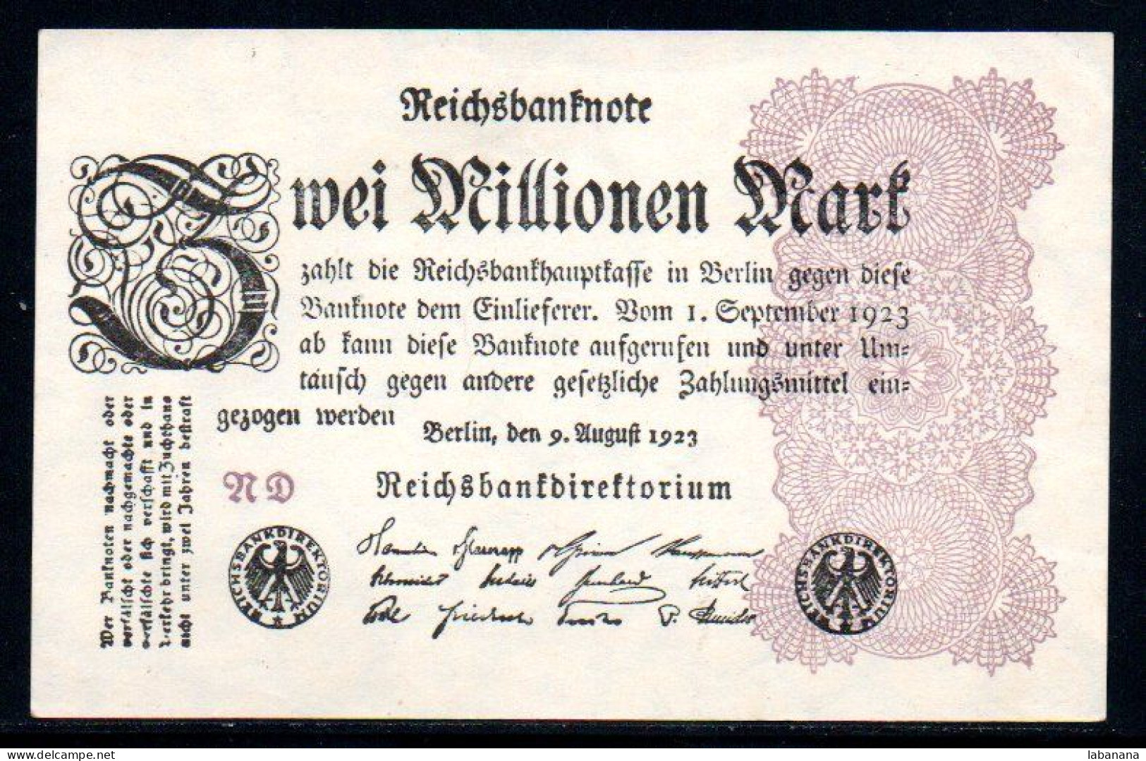 537-Allemagne 2Mm 1923 RD Neuf/unc - 1 Mrd. Mark