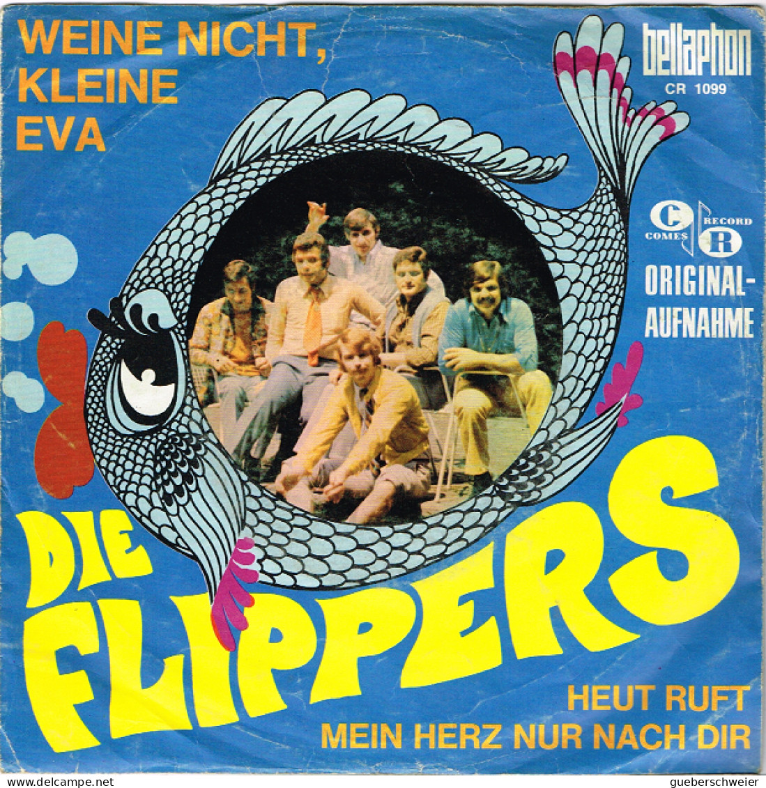 DIE FLIPPERS 45 Tours EP - Weine Nicht Kleine Eva - Heute Ruft Mein Herz Nur Nach Dich - Other - German Music