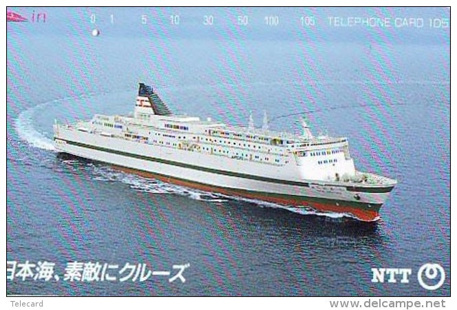 Télécarte JAPON * BATEAU * PHONECARD JAPAN * SHIP *  (1003) TELEFONKARTE SCHIFF * Schip - Boot - Barco - - Barcos
