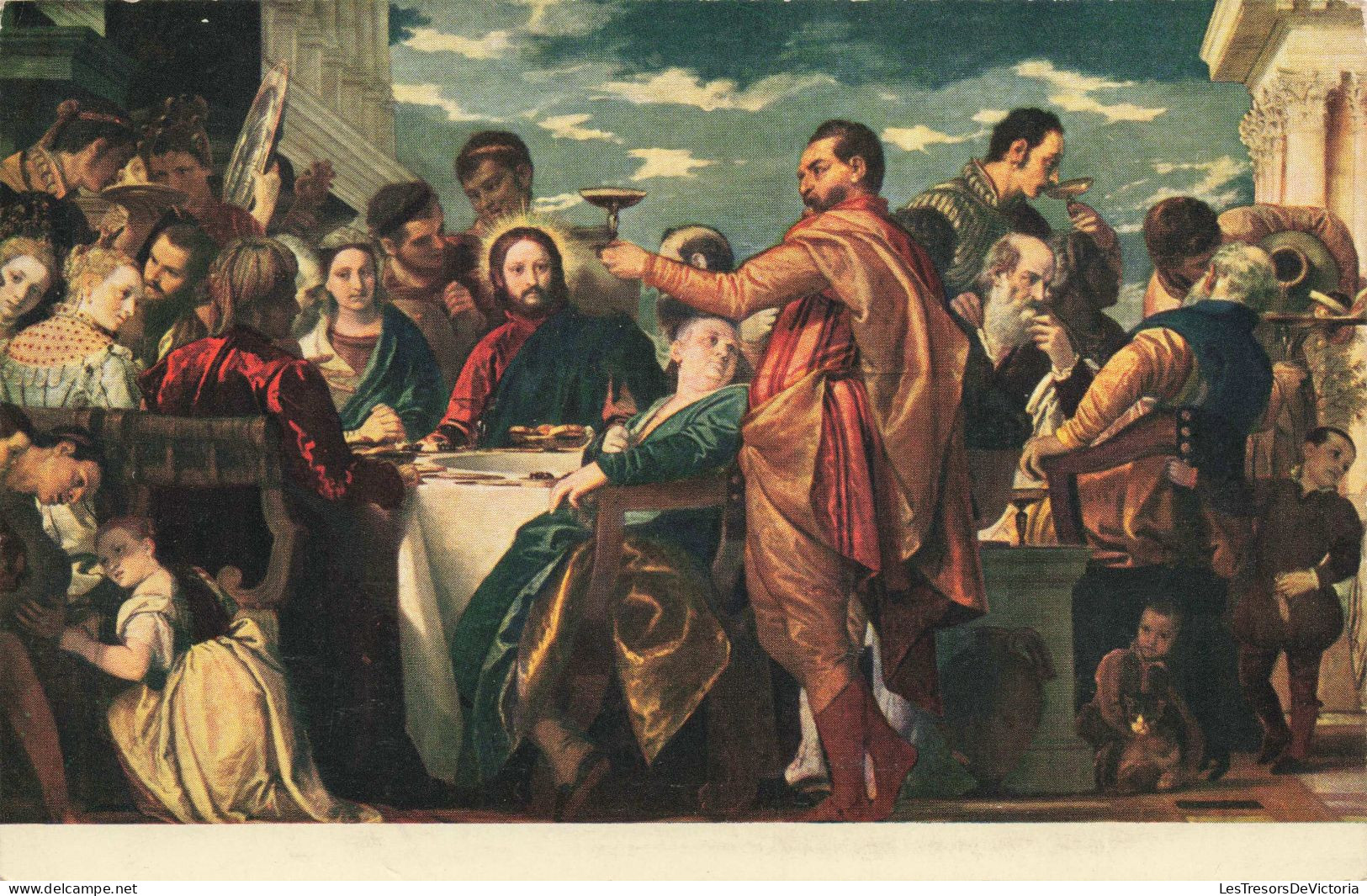 RELIGION - Christiannisme - Paolo Veronese Die Hochzeit Zu Cana -  Carte Postale Ancienne - Gemälde, Glasmalereien & Statuen