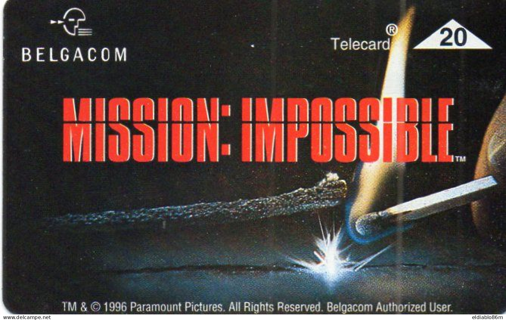 BELGIUM - L&G - S-124 - CINEMA MOVIE - MISSION IMPOSSIBLE - 608G - Sans Puce