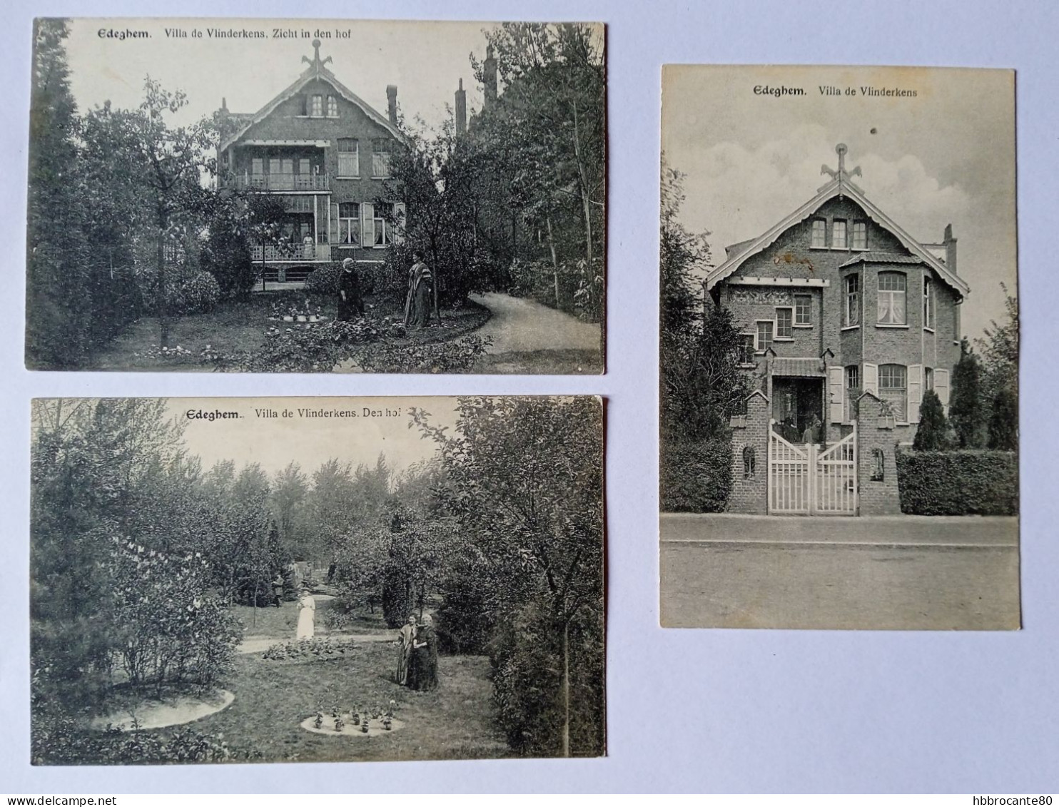 Edegem , Edeghem - Villa De Vlinderkens , Lot De 3 Cartes Postales Anciennes , Lot Van 3 Oude Ansichtkaarten - Edegem