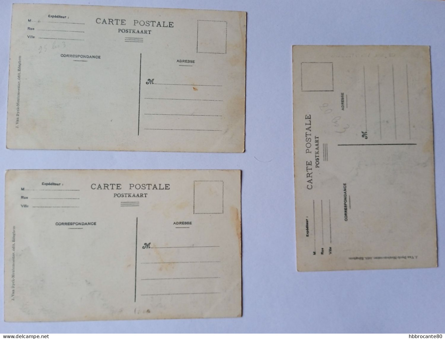 Edegem , Edeghem - Villa De Vlinderkens , Lot De 3 Cartes Postales Anciennes , Lot Van 3 Oude Ansichtkaarten - Edegem