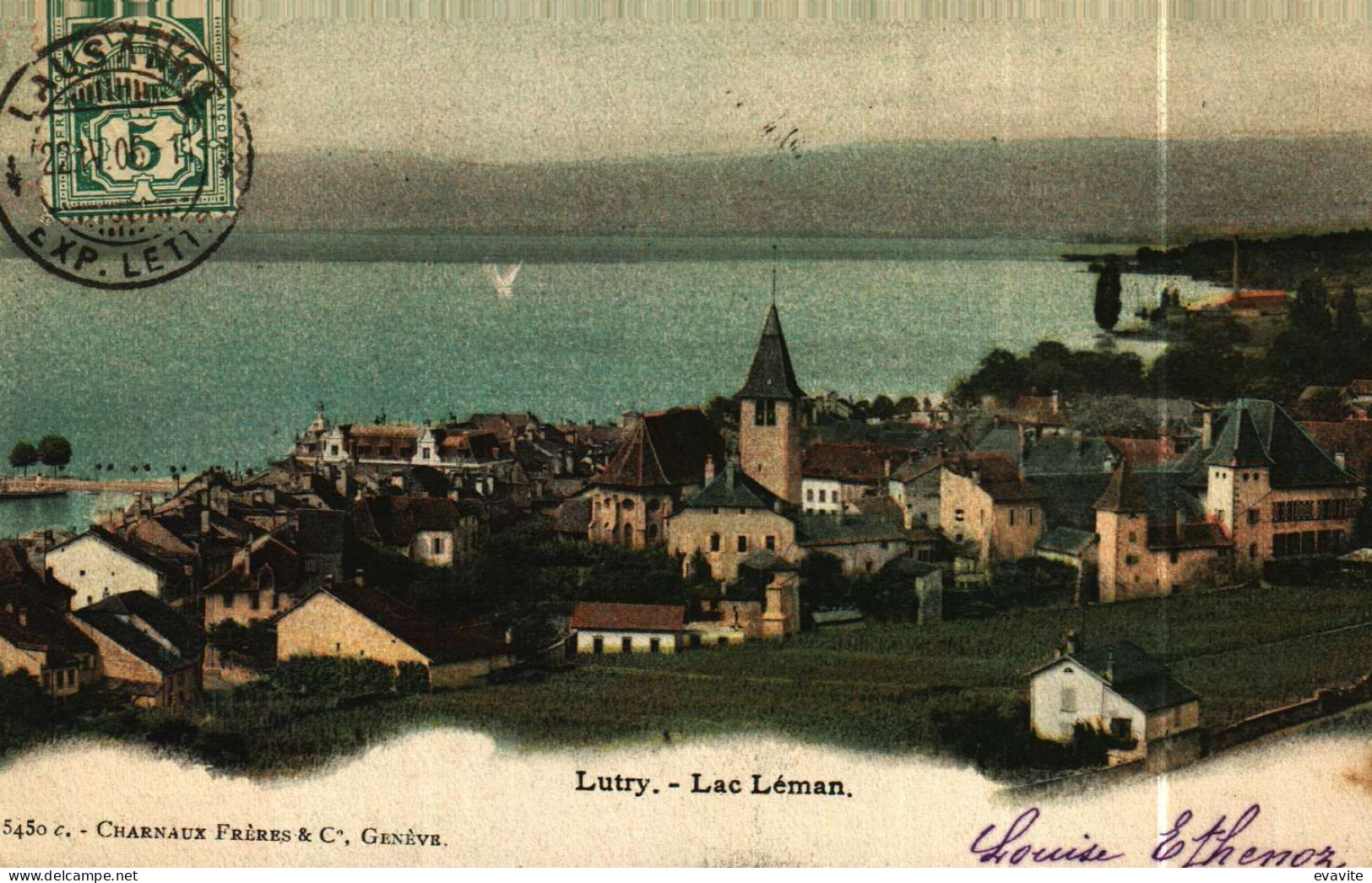 CPA  Suisse -    Vaud      LUTRY   Lac Léman - Lutry
