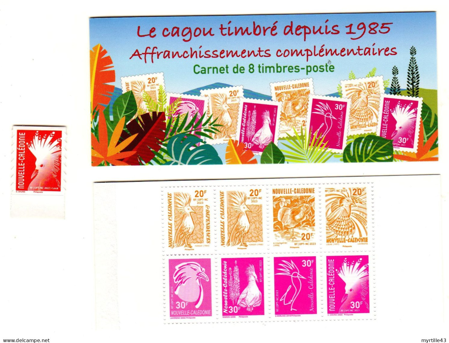 Nouveau Carnet Cagou De Timbres Pour Affranchissement Complémentaire + 1 Timbre Du Carnet Cagou 2022 - Ungebraucht