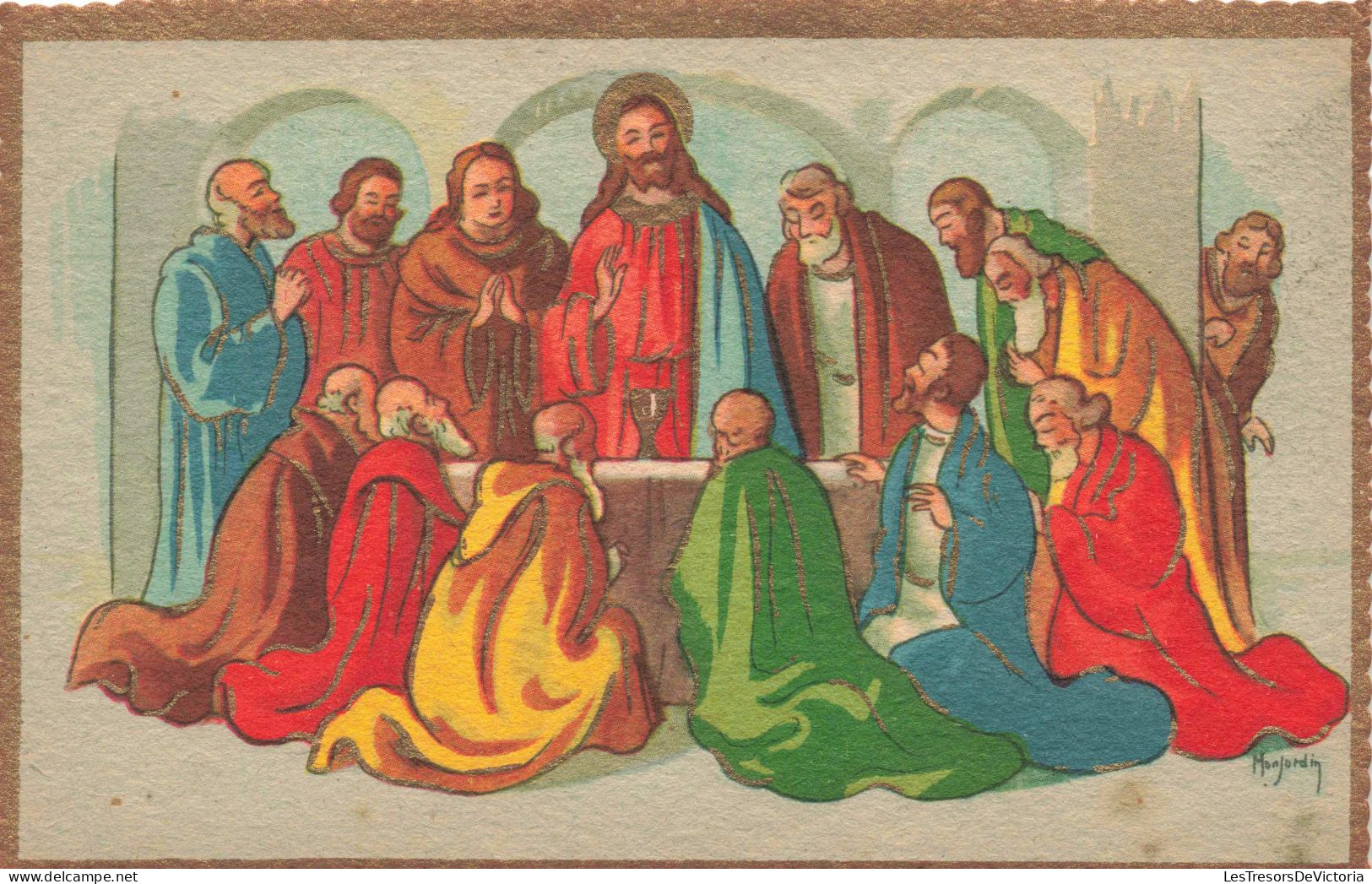 RELIGION - Christianisme - La Sainte Cène -  Carte Postale Ancienne - Jesus
