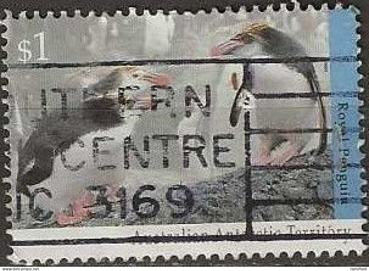 AUSTRALIAN ANTARCTIC TERRITORY 1992 Antarctic Wildlife - $1 - Royal Penguin AVU - Usati