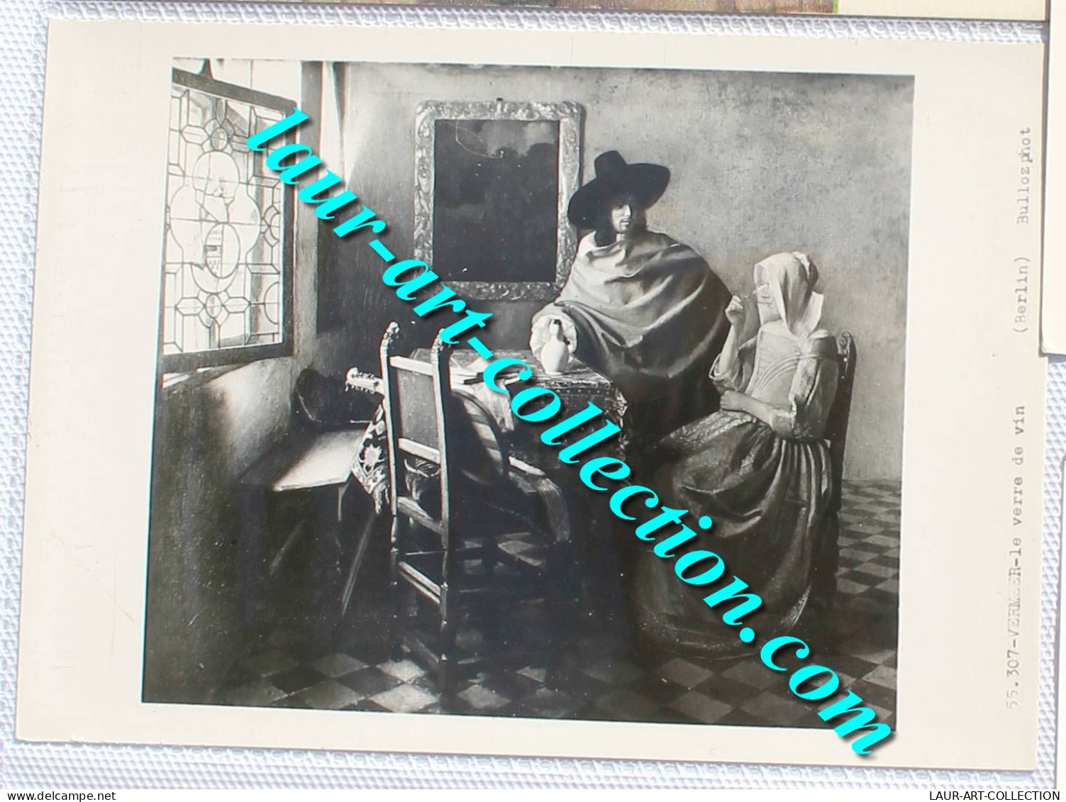 PHOTO ARGENTIQUE De BULLOZ - VERMEER, LE VERRE DE VIN. MUSEE BERLIN, ART TABLEAU   (1988) - Europa