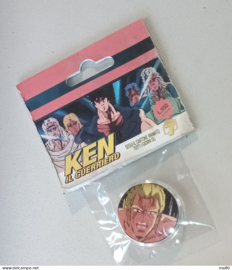 KENSHIRO KEN GUERRIERO MANGA ANIME 4 SPILLE REPRO 2020 VINTAGE STYLE 70'S CARTONE ANIMATO CULT 80 NON ORIGINALE CARTONE - Diabolik