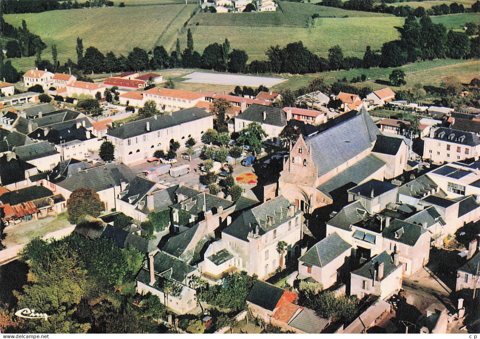 Morlaas - Vue Generale Aerienne - Marché Sur La Place  - CPM°J - Morlaas