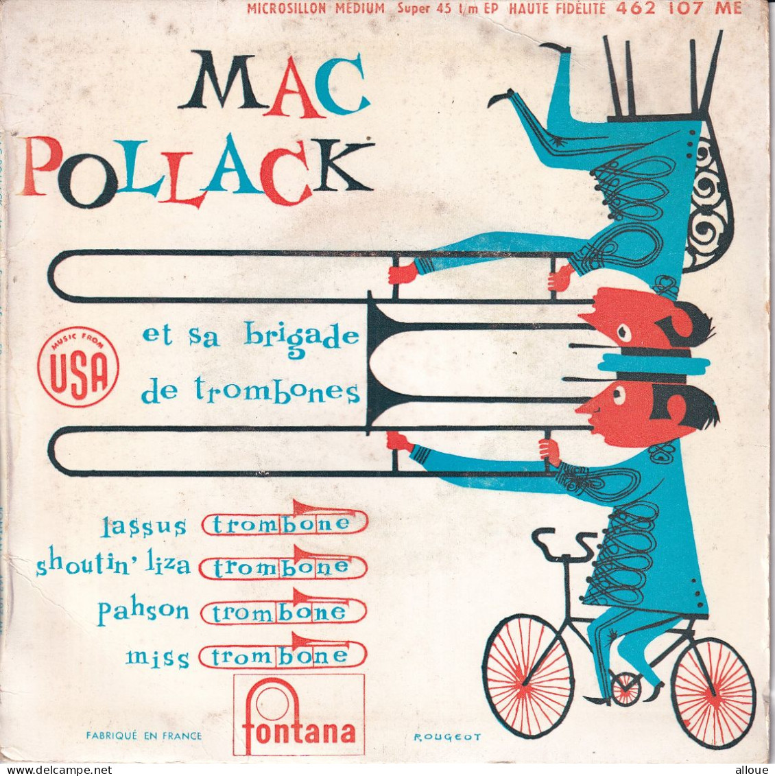 MAC POLLACK  - FR EP - JASSUS TROMBONE + 3 - Strumentali