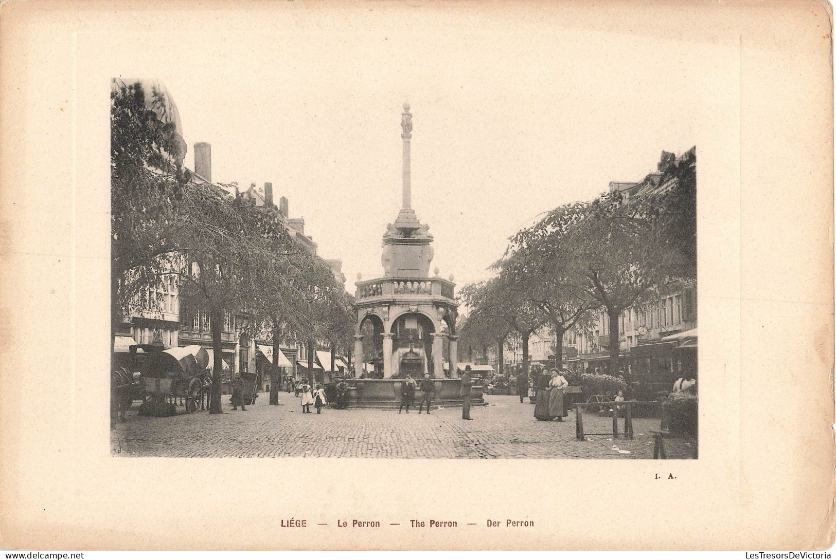 Photographie Reproduction - Liège - Le Perron - I.A. - Dim: 24/16 CM - Autres & Non Classés