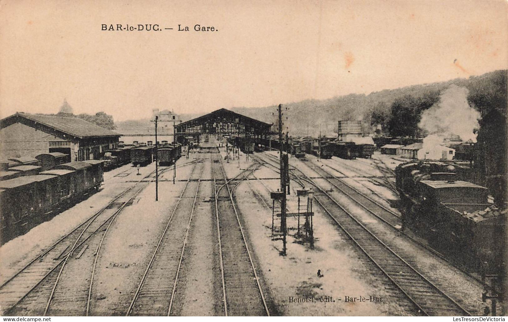 France - Bar Le Duc - La Gare - Edit. Benoist - Carte Postale Ancienne - Bar Le Duc