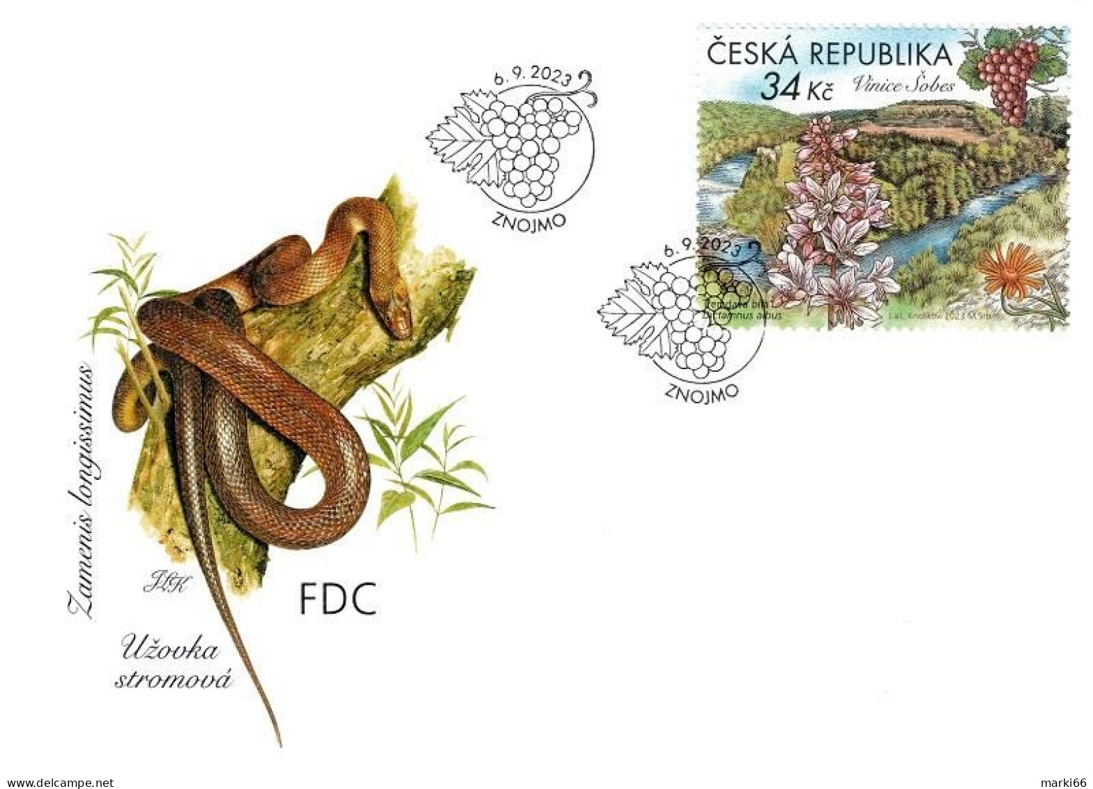 Czech Republic - 2023 - Nature Protection - Podyji National Park - Set Of 4 FDCs (first Day Covers) - FDC