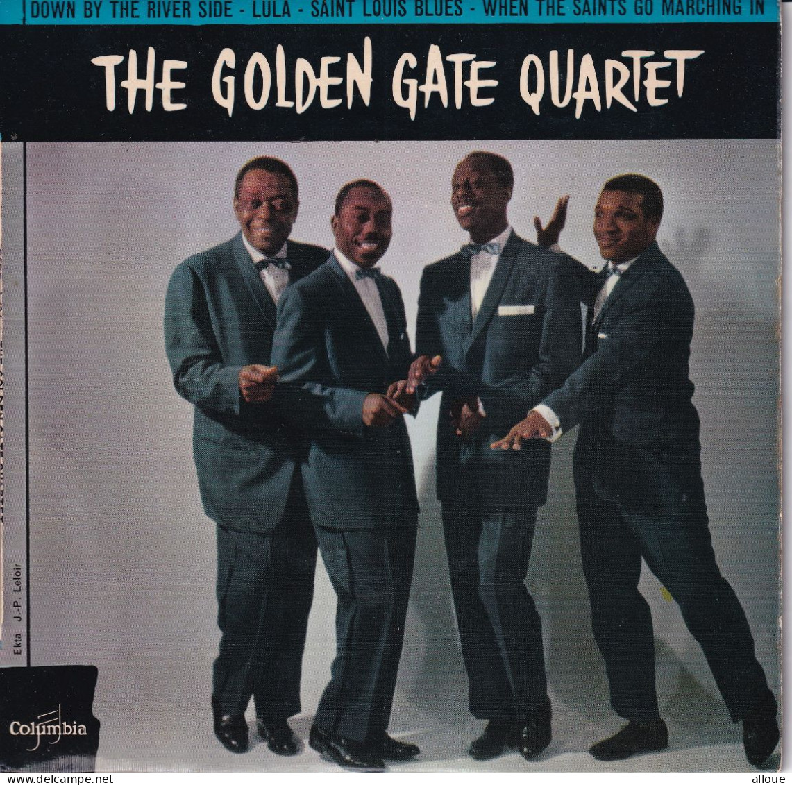 THE GOLDEN GATE QUARTET - FR EP - DOWN BY THE RIVER SIDE + 3 - Canti Gospel E Religiosi