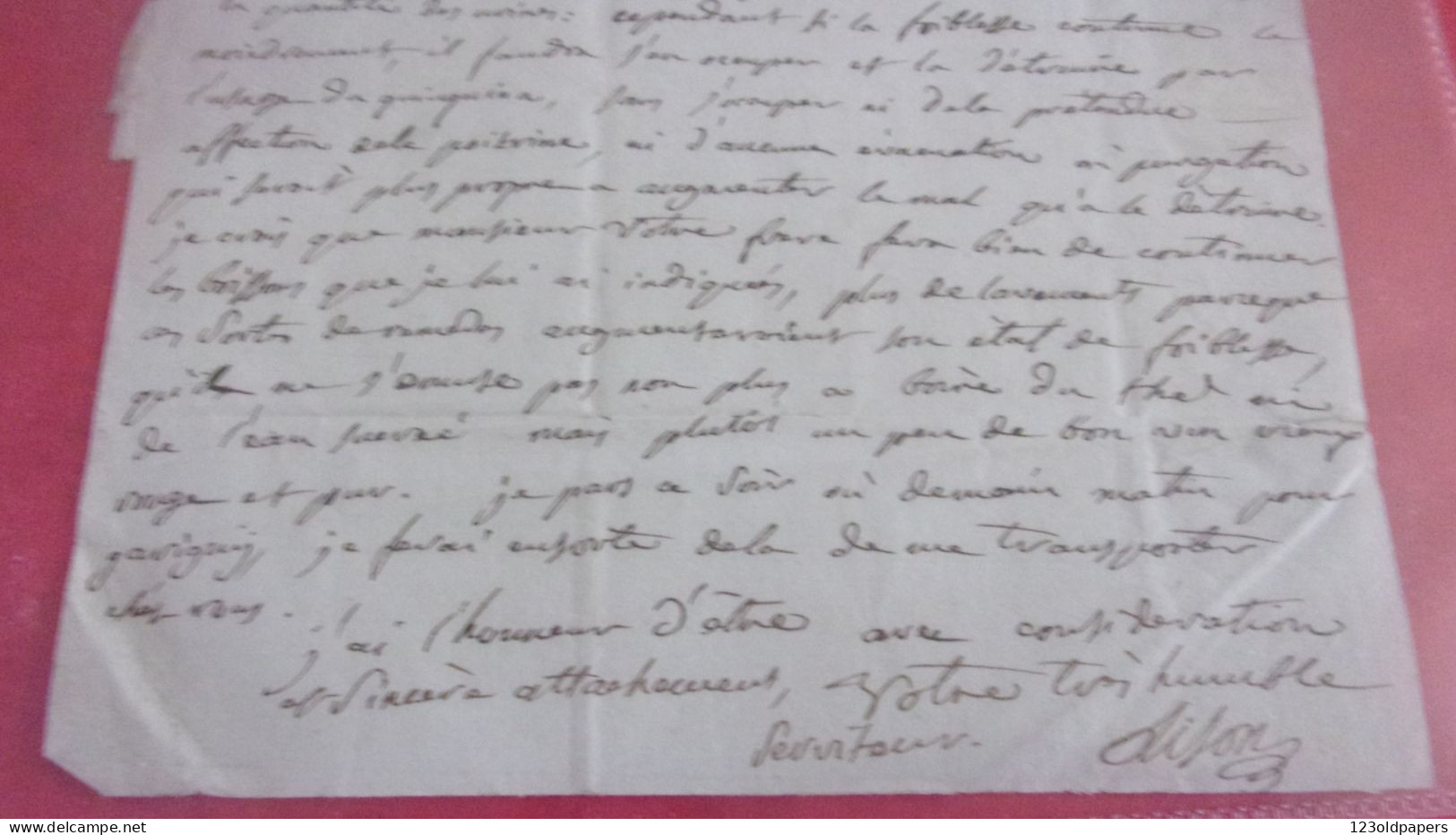 LA CHARITÉ  LOIRE  22 BRUMAIRE AN 12 1803 ORDONNANCE MEDECIN LISON A PAILLARD NOTAIRE AU  POIDS DE FER JOUET SUR AUBOIS - Manuscripten