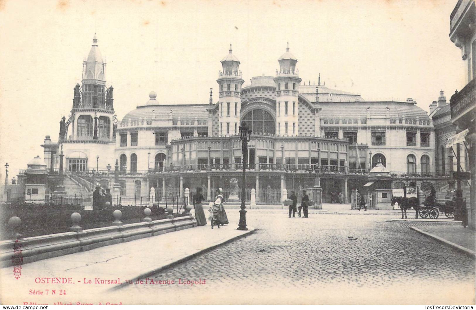 BELGIQUE - Ostende - Le Kursaal, Vu De L'Avenue Léopold - Carte Postale Ancienne - Oostende