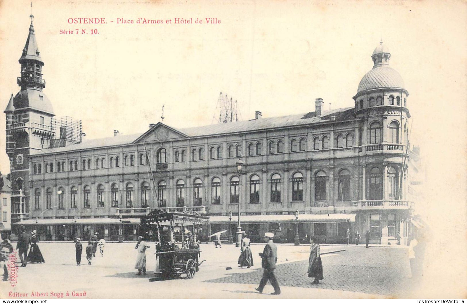 BELGIQUE - Ostende - Place D'Armes Et Hôtel De Ville - Carte Postale Ancienne - Oostende