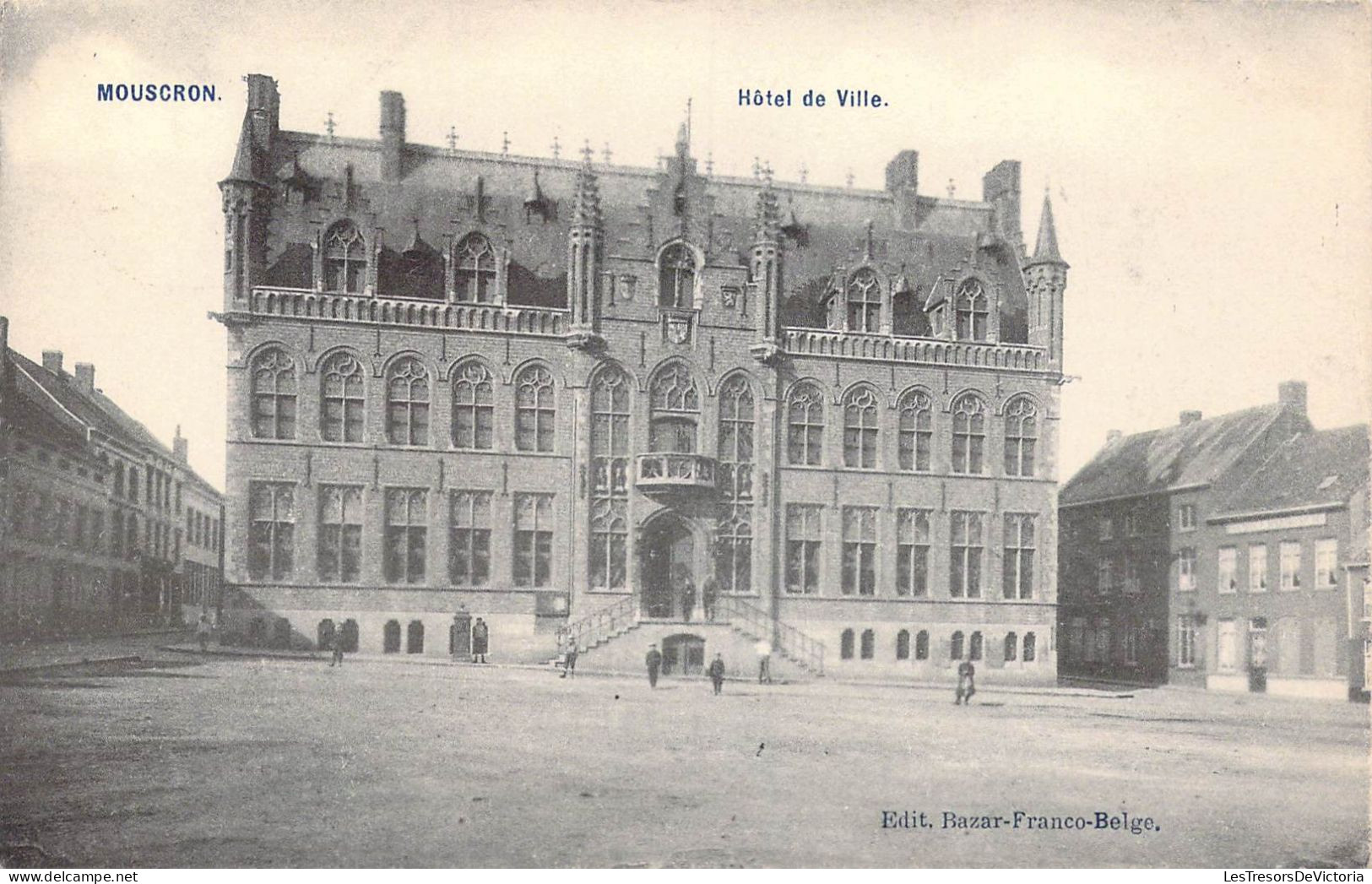 BELGIQUE - Mouscron - Hôtel De Ville - Carte Postale Ancienne - Mouscron - Moeskroen