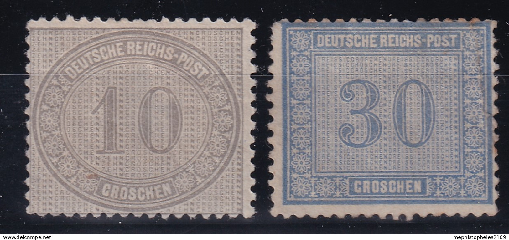 DEUTSCHES REICH 1872 - MLH/regummed - Mi 12, 13 - Unused Stamps