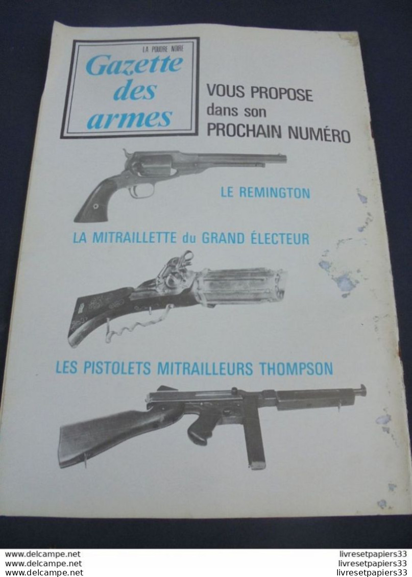 Gazette Des Armes. La Poudre Noire N°10 Novembre 1973 - Armi