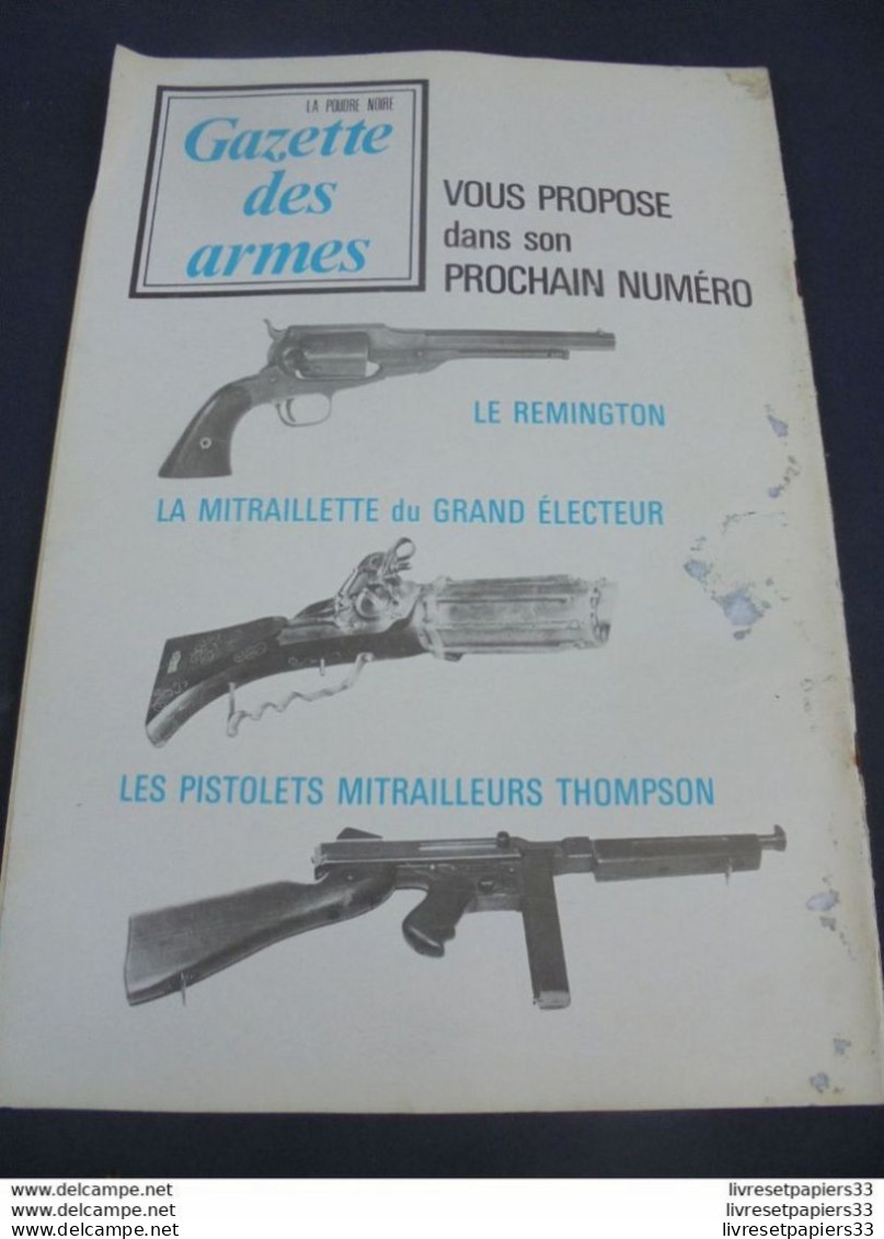 Gazette Des Armes. La Poudre Noire N°10 Novembre 1973 - Armas