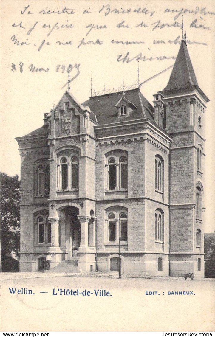 BELGIQUE - Wellin - L'Hôtel De Ville - Carte Postale Ancienne - Wellin