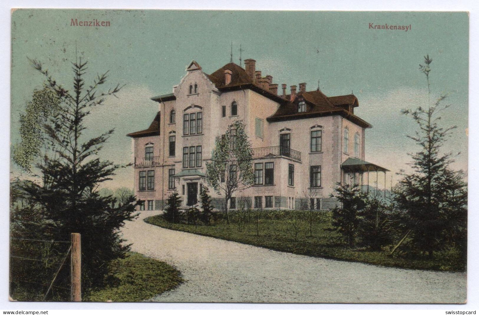 MENZIKEN Krankenasyl Artist. Atelier H. Guggenheim & Co., Zürich No. 11074 - Menziken