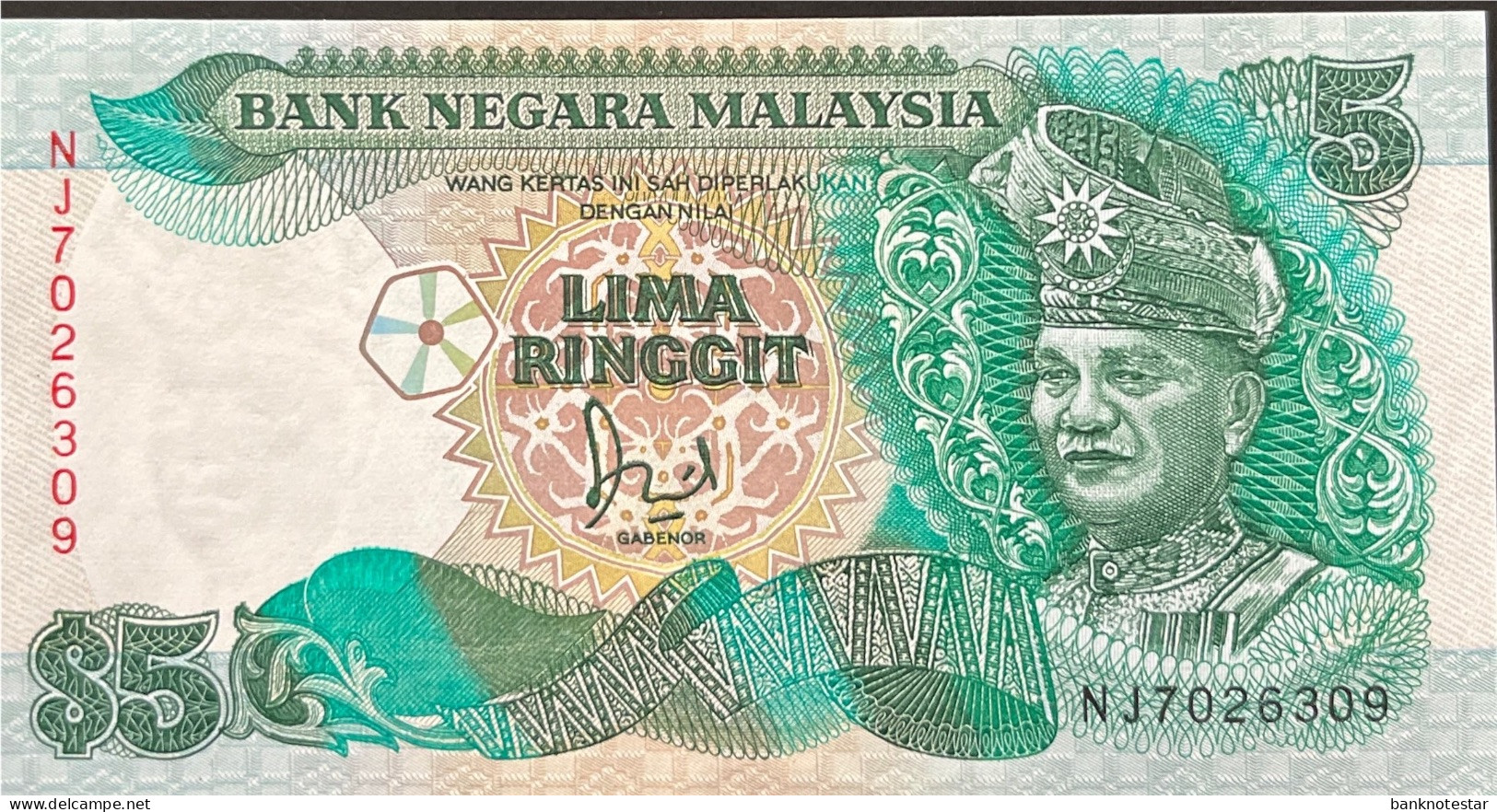 Malaysia 5 Ringgit, P-28a (1986) - UNC - Malaysie