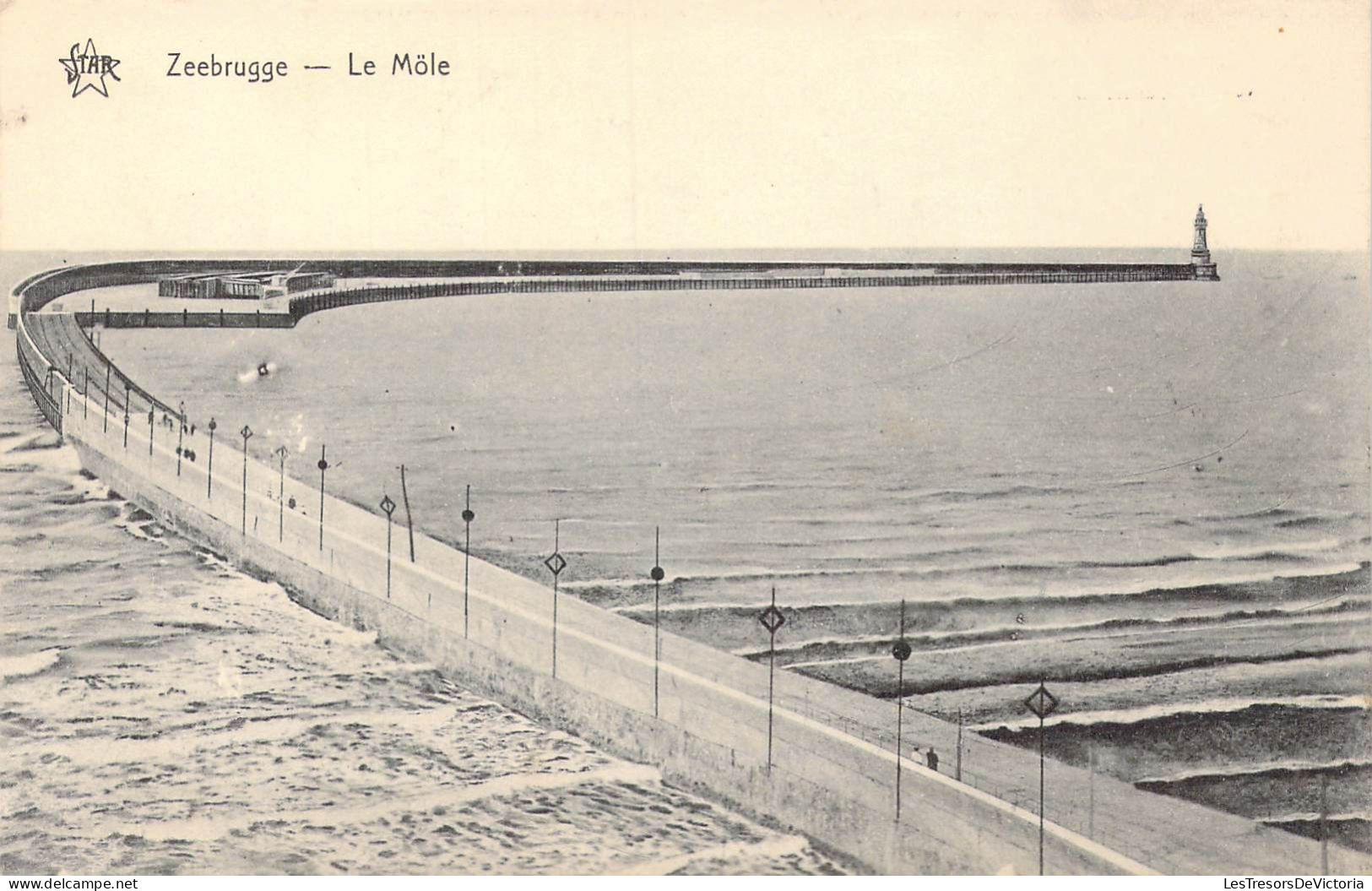 BELGIQUE - Zeebrugge - Le Môle - Carte Postale Ancienne - Zeebrugge