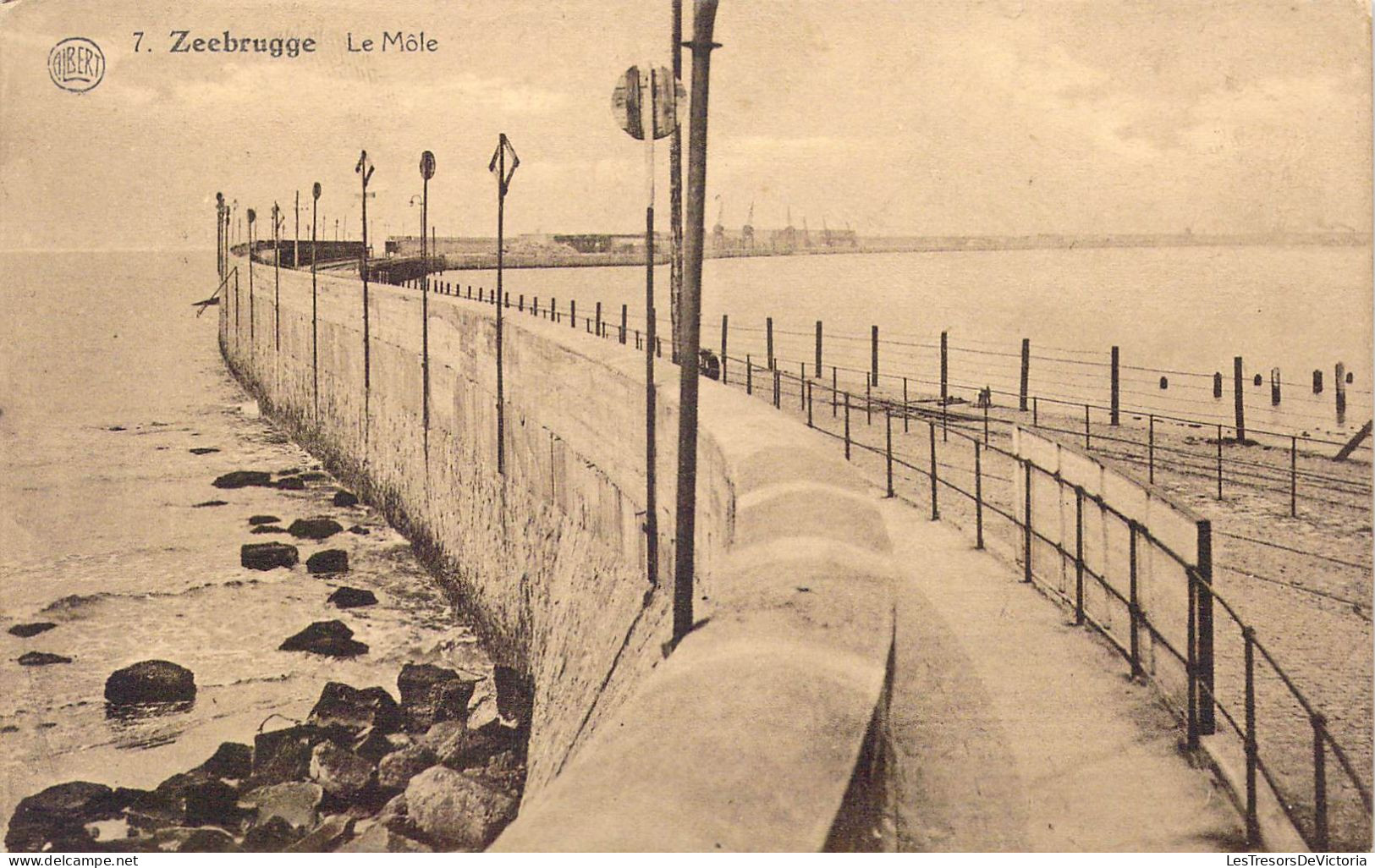 BELGIQUE - Zeebrugge - Le Môle - Carte Postale Ancienne - Zeebrugge