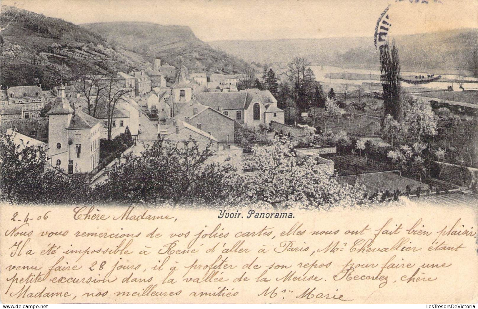 BELGIQUE - Yvoir - Panorama - Carte Postale Ancienne - Yvoir