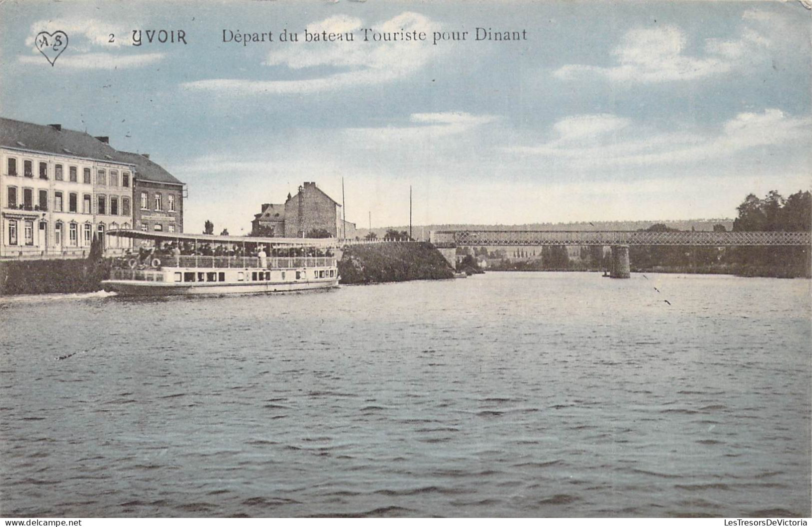 BELGIQUE - Yvoir - Départ Du Bateau Touriste Pour Dinant - Carte Postale Ancienne - Yvoir