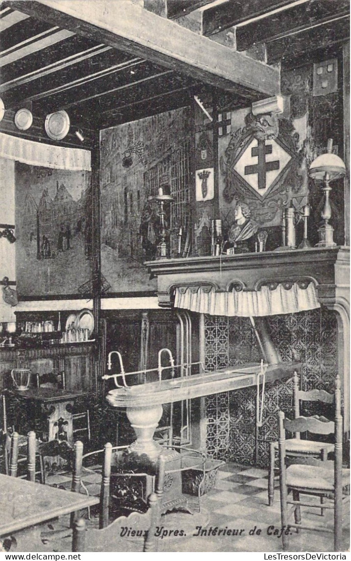 BELGIQUE - Vieux Ypres - Intérieur De Café - Carte Postale Ancienne - Other & Unclassified