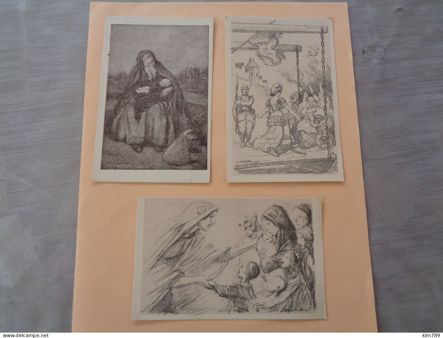 Lot De 3 Cartes - Illustrateurs Abel Faivre - A Wilette - Steinlen - 1914/18 - Militaria - Militaires - - Wilette