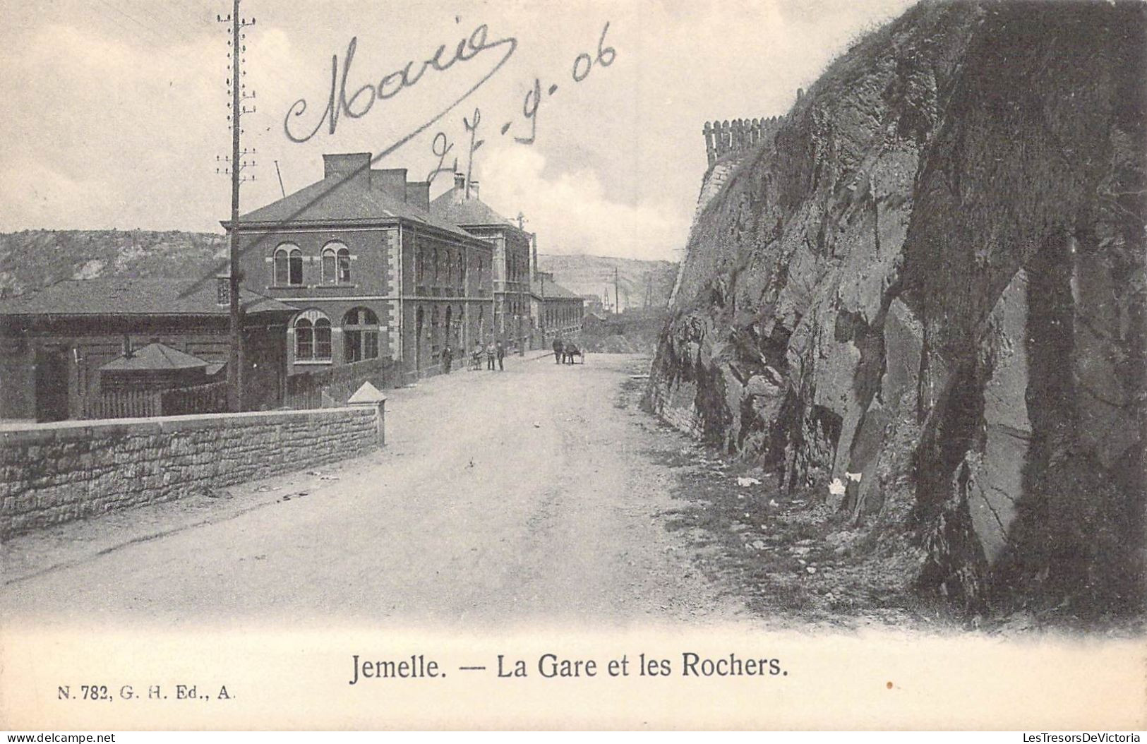 BELGIQUE - Jemelle - La Gare Et Les Rochers - Carte Postale Ancienne - Rochefort