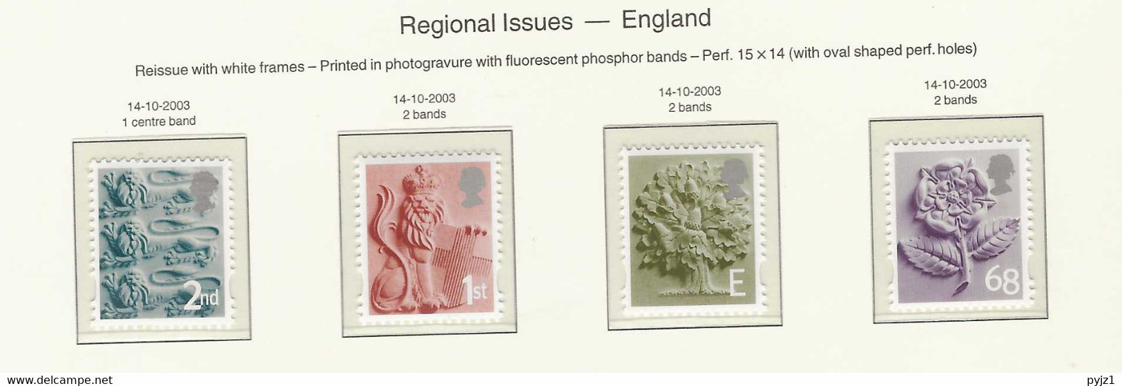 2003 MNH England - Engeland