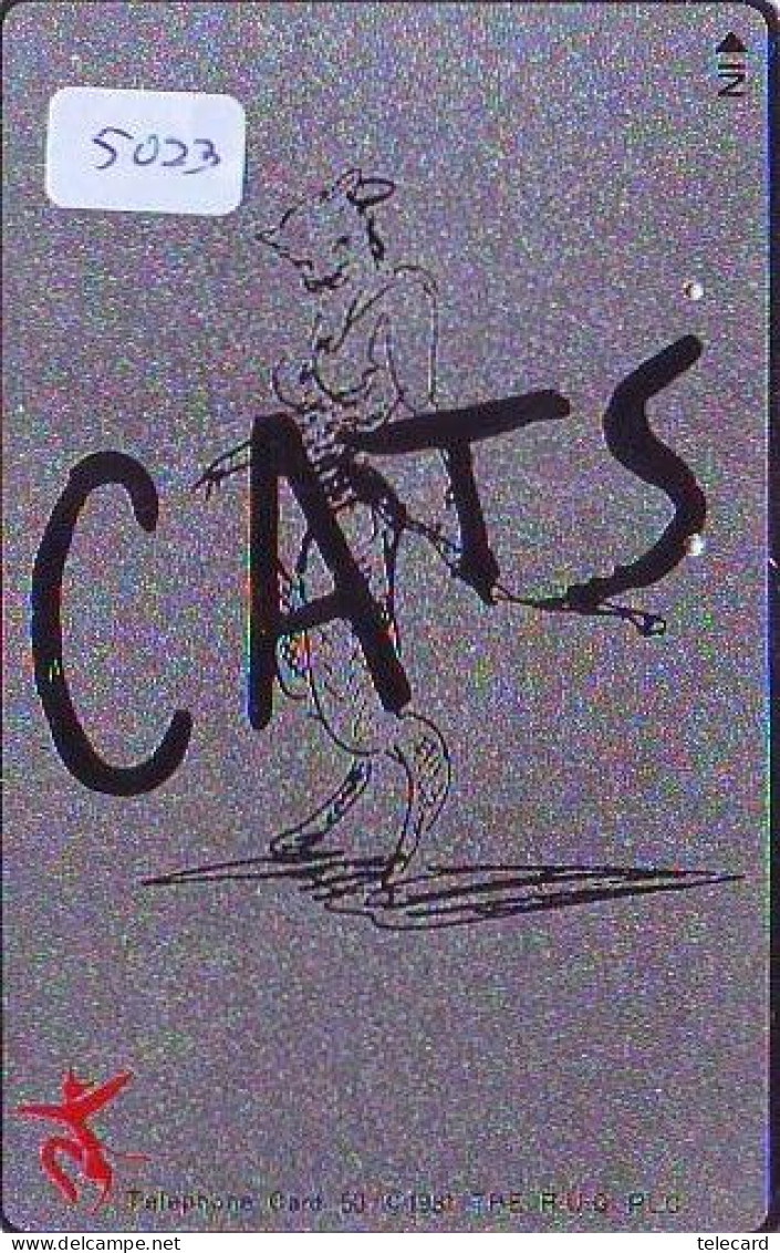 Télécarte Japon * CINEMA * FILM * CATS * ARGENT (5023) MOVIE * JAPAN Phonecard * Kino - Cinéma