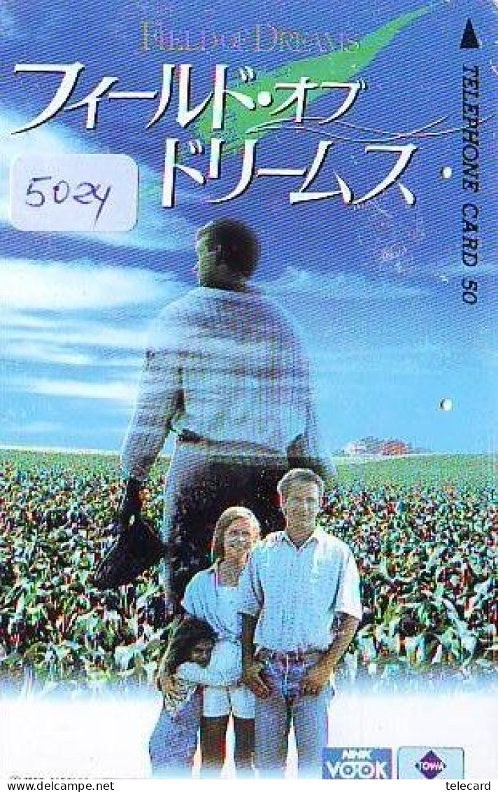 Télécarte Japon * CINEMA * FILM * FIELD OF DREAMS (5024) MOVIE * JAPAN Phonecard * Kino - Cinéma