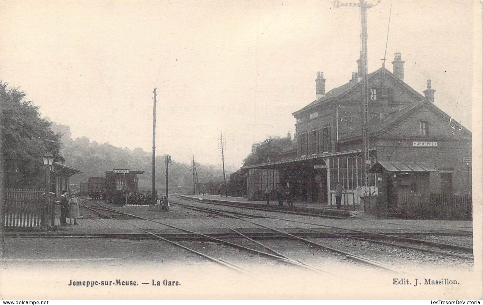 BELGIQUE - Jemeppe-sur-Meuse - La Gare - Carte Postale Ancienne - Seraing