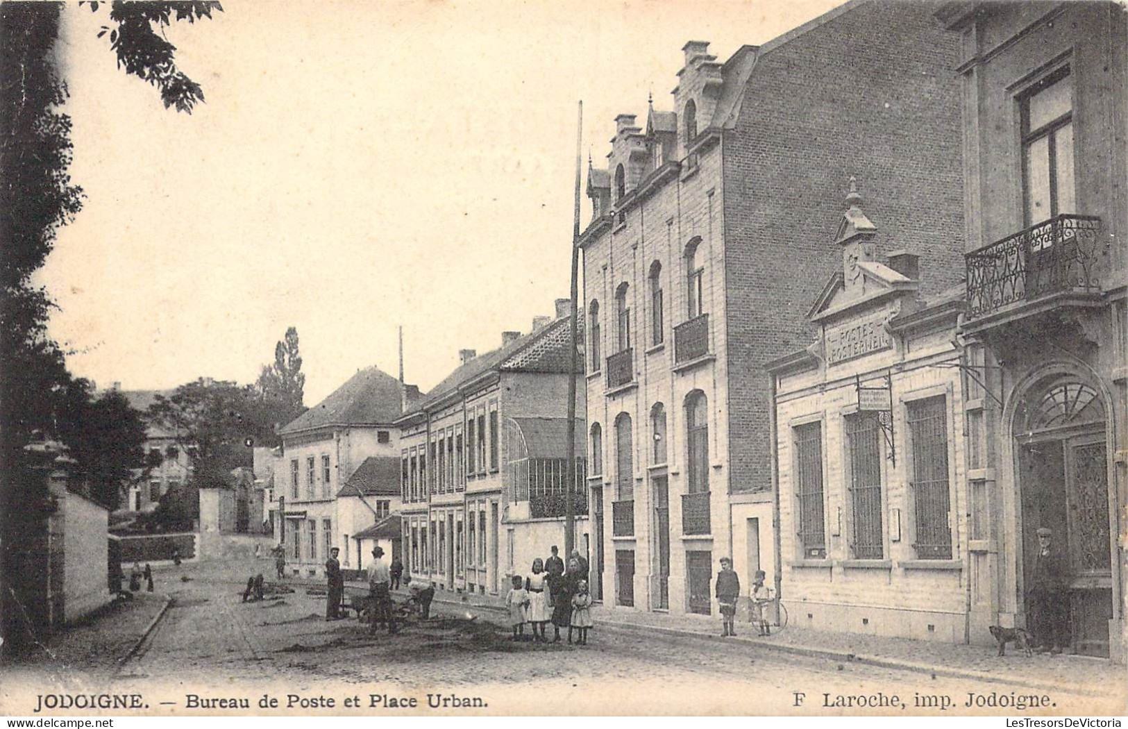 BELGIQUE - Jodoigne - Bureau De Poste Et Place Urban - Carte Postale Ancienne - Jodoigne