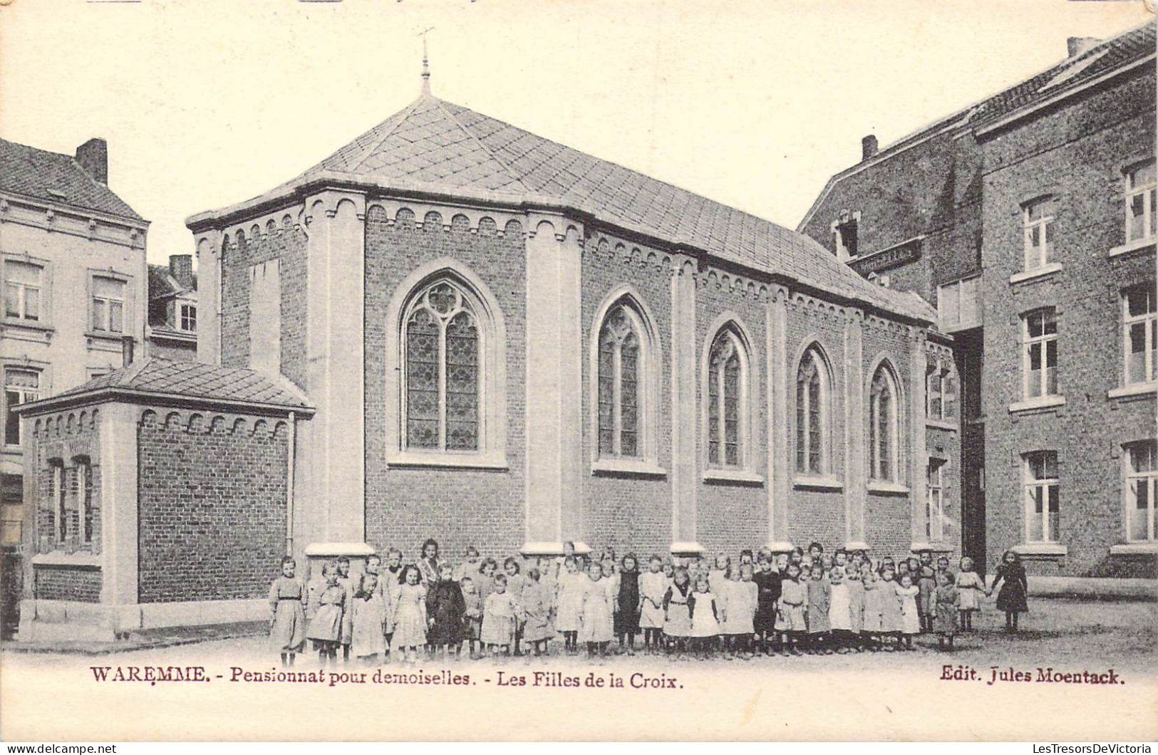 BELGIQUE - Waremme - Pensionnat Pour Demoiselles - Les Filles De La Croix - Carte Postale Ancienne - Borgworm