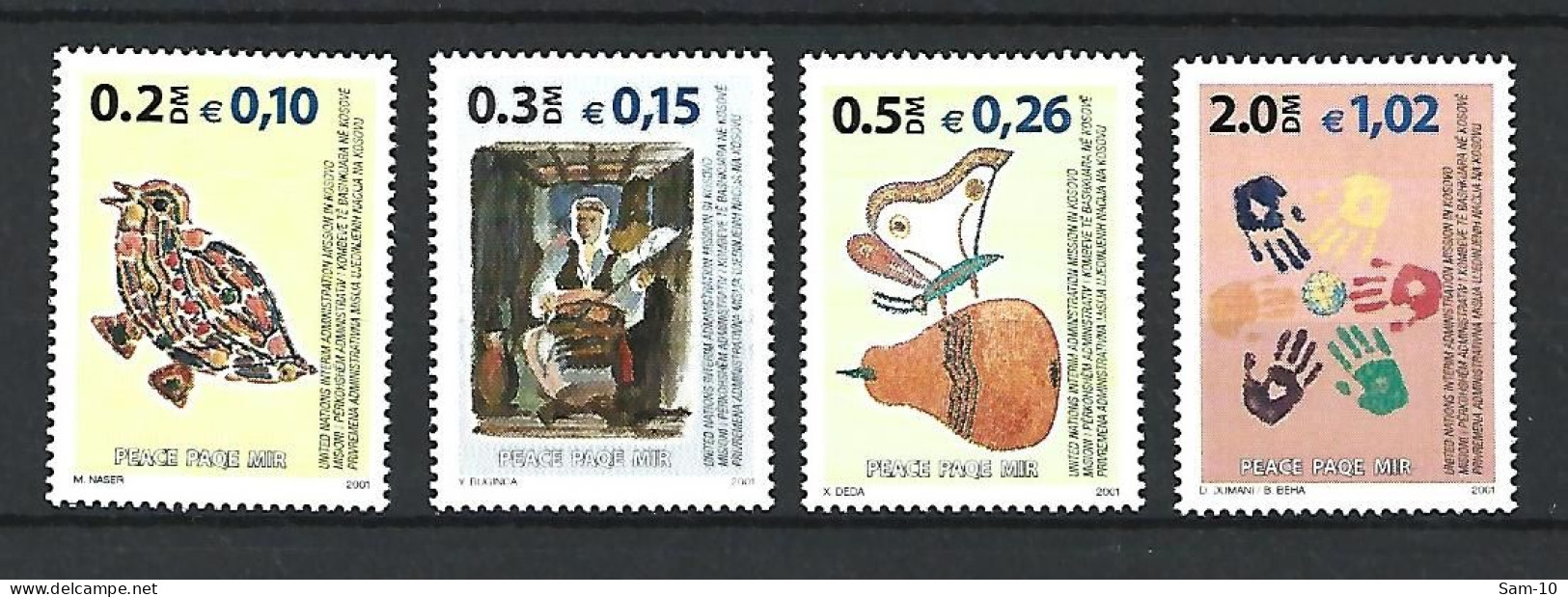 Timbre  Nation Unies  Kosovo  En Neuf **  N 6/10 Manque Le 9 - Unused Stamps
