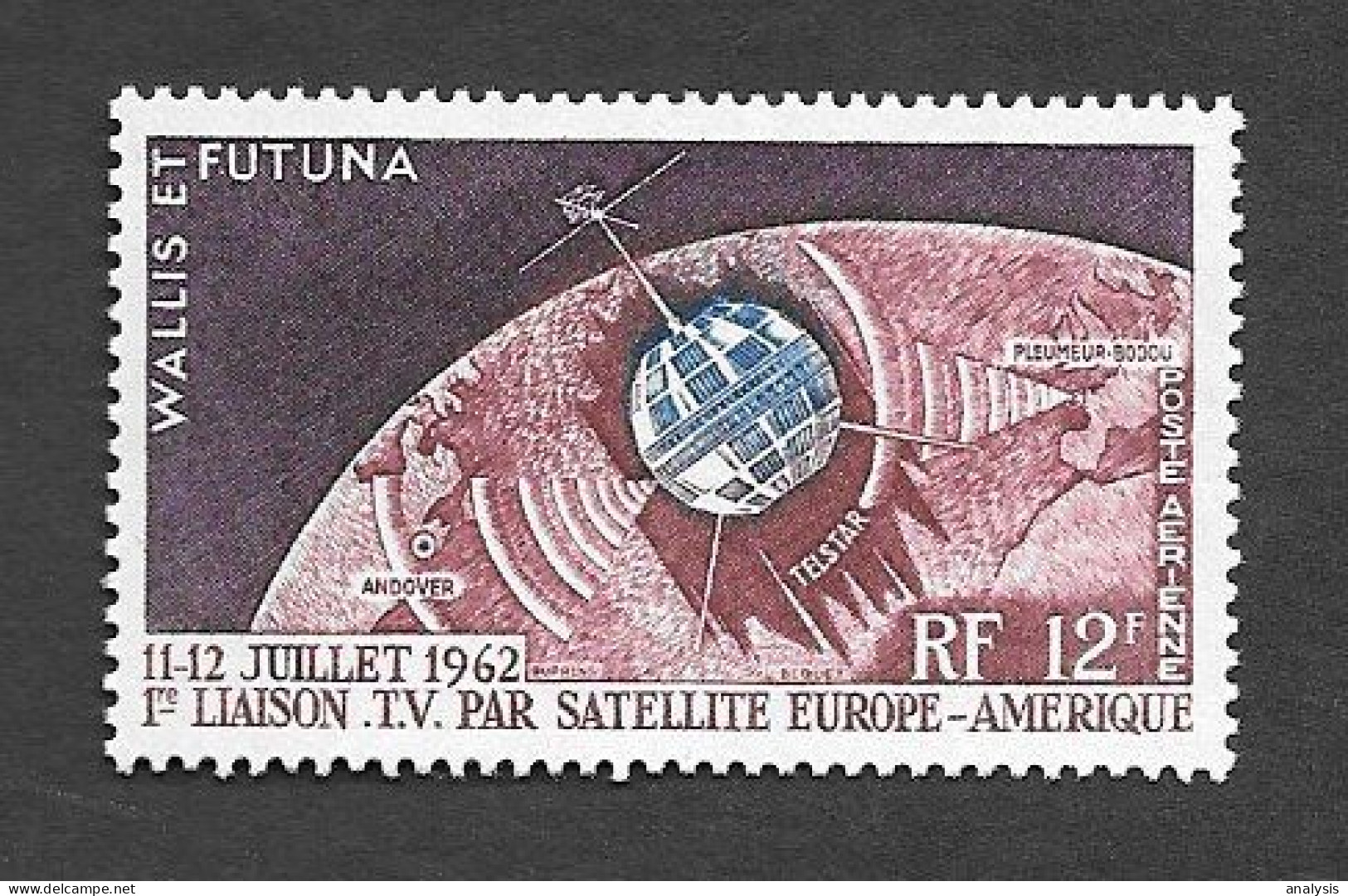 Wallis Et Futuna Space Stamp 1962 MNH. Satellite "Telstar 1" - Ungebraucht