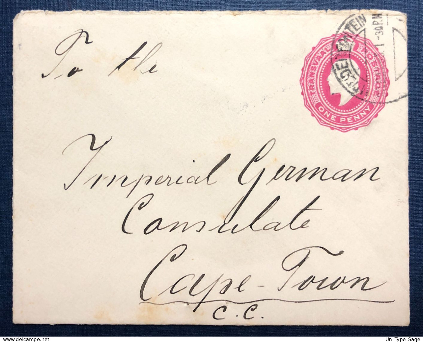 Transvaal, Entier-Enveloppe, Voyagé - (N774) - Transvaal (1870-1909)