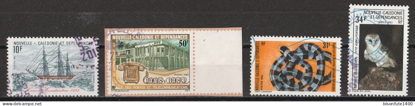Nouvelle-Calédonie 1981 à 1989 : Timbres Yvert & Tellier N° 449 - 474 - 475 - 479 - 503 - 522 - 560 Et 574 Oblitérés. - Used Stamps
