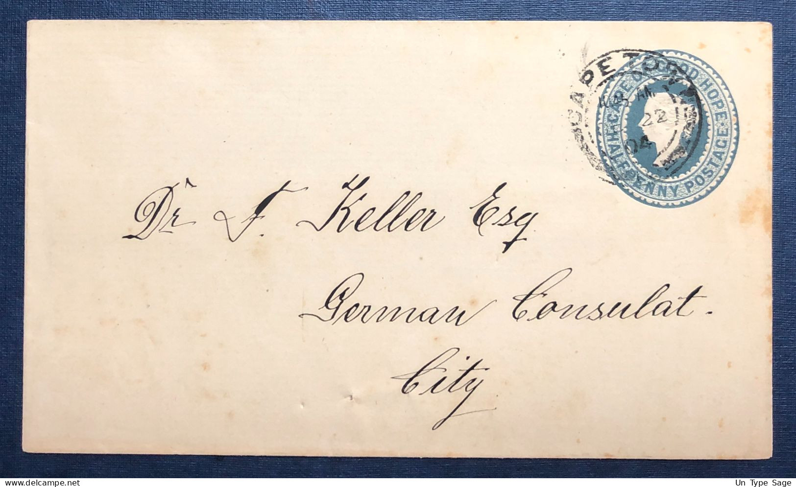 Cap De Bonne Espérance, Entier-Enveloppe De CAPE TOWN 22.12.1904 - (N772) - Cap De Bonne Espérance (1853-1904)